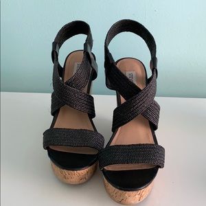 Steve Madden cork wedge